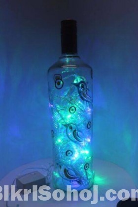 LED Night Fairy String Light Bottle Table Lamp